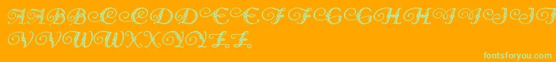 More about Diamond Dreams Font Diamond Dreams Font – Green Fonts on Orange Background