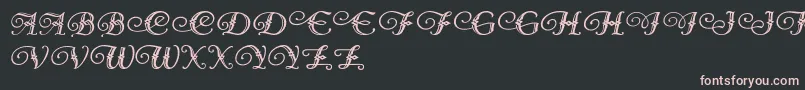 Diamond Dreams Font – Pink Fonts on Black Background