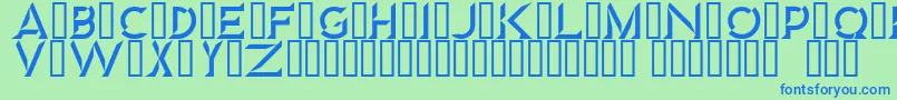 Diamond Font – Blue Fonts on Green Background