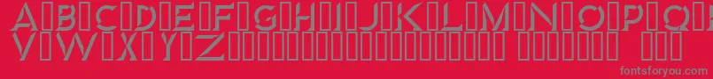 Diamond Font – Gray Fonts on Red Background