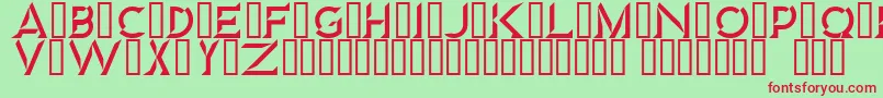 Diamond Font – Red Fonts on Green Background