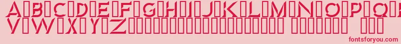 Diamond Font – Red Fonts on Pink Background