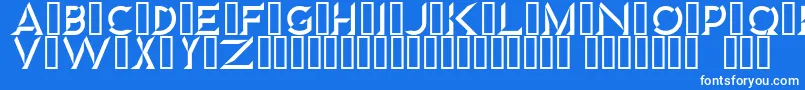 Diamond Font – White Fonts on Blue Background