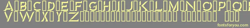 Diamond Font – Yellow Fonts on Gray Background