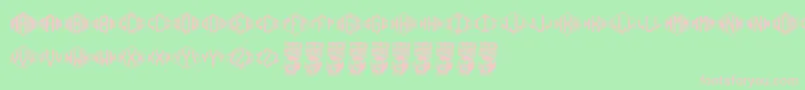 Diamondgrams Font – Pink Fonts on Green Background