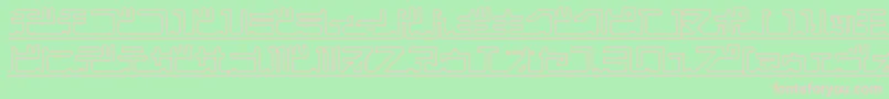 KatakanaPipe Font – Pink Fonts on Green Background