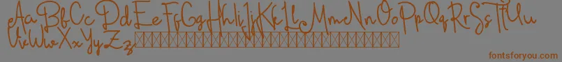 dianamoon script free-Schriftart – Braune Schriften auf grauem Hintergrund
