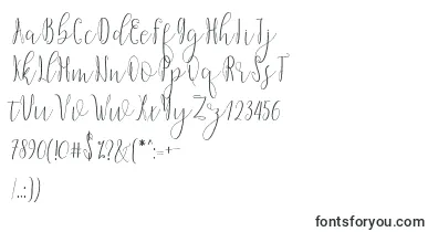 Dicella font – handwritten Fonts