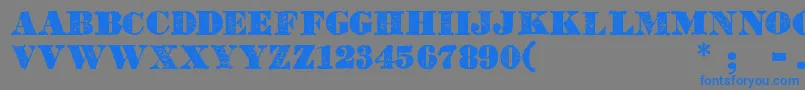 Dicksons Tales Font – Blue Fonts on Gray Background