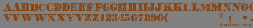 Dicksons Tales Font – Brown Fonts on Gray Background