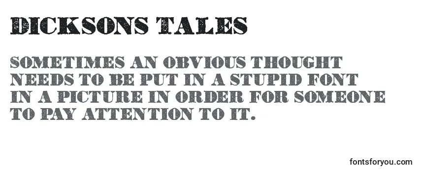 Шрифт Dicksons Tales