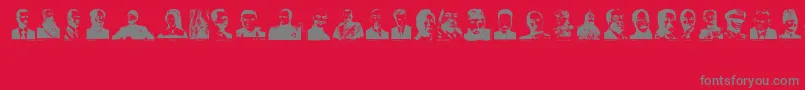 Police Dictators – polices grises sur fond rouge