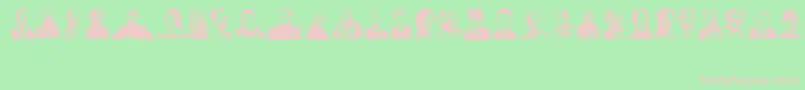 Dictators Font – Pink Fonts on Green Background