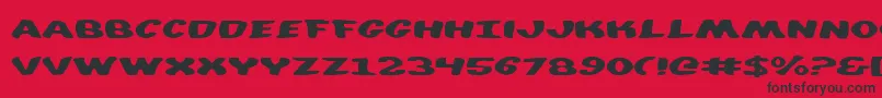 diego Font – Black Fonts on Red Background