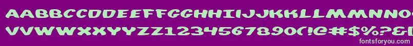 diego Font – Green Fonts on Purple Background