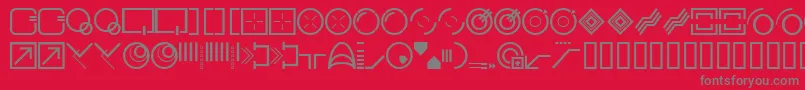 Weitere Informationen zur Stylbcc-Schriftart Stylbcc-Schriftart – Graue Schriften auf rotem Hintergrund