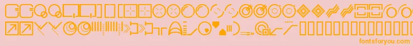 Stylbcc Font – Orange Fonts on Pink Background