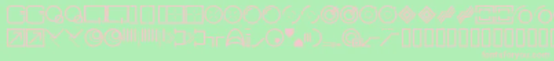 Stylbcc Font – Pink Fonts on Green Background