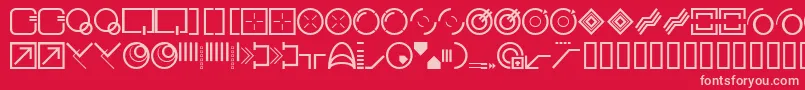 Stylbcc Font – Pink Fonts on Red Background