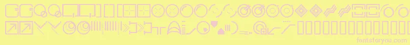 Stylbcc Font – Pink Fonts on Yellow Background