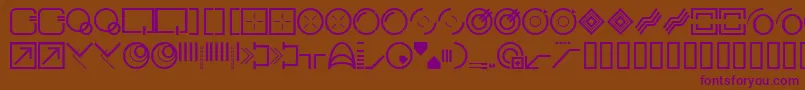 Stylbcc Font – Purple Fonts on Brown Background
