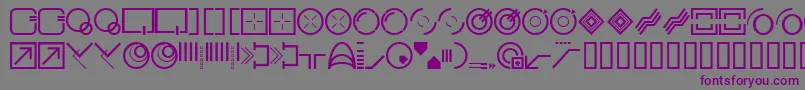 Stylbcc Font – Purple Fonts on Gray Background