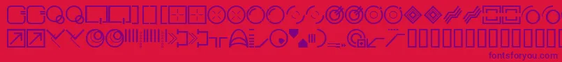 Stylbcc Font – Purple Fonts on Red Background