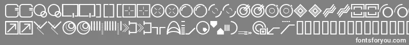 フォントStylbcc – 灰色の背景に白い文字
