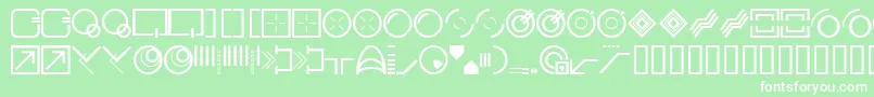 Stylbcc Font – White Fonts on Green Background