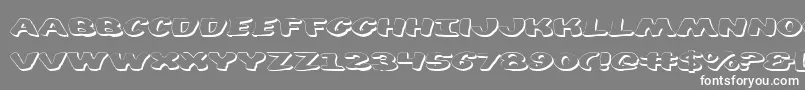 diego3d Font – White Fonts on Gray Background