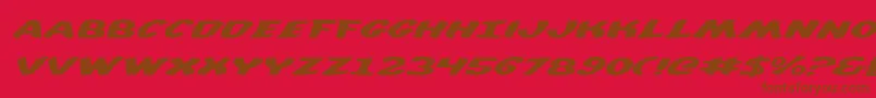diegoi Font – Brown Fonts on Red Background