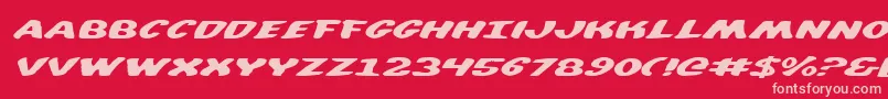 diegoi Font – Pink Fonts on Red Background