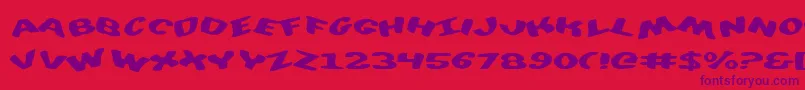 diegos Font – Purple Fonts on Red Background