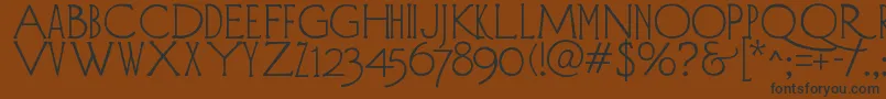 DIEHLD   Font – Black Fonts on Brown Background