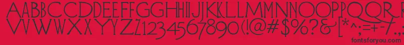 DIEHLD   Font – Black Fonts on Red Background