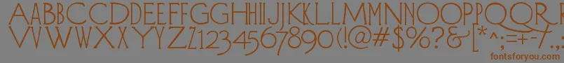 DIEHLD   Font – Brown Fonts on Gray Background