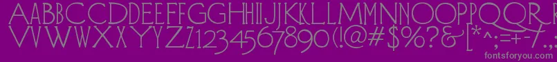 DIEHLD   Font – Gray Fonts on Purple Background