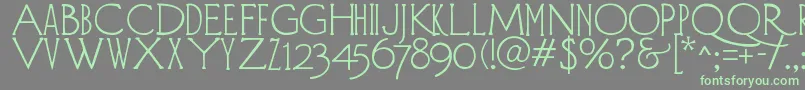DIEHLD   Font – Green Fonts on Gray Background