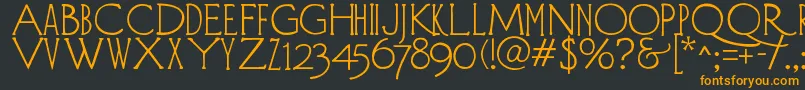 DIEHLD   Font – Orange Fonts on Black Background