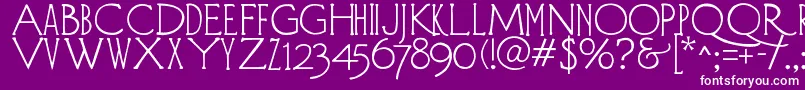 DIEHLD   Font – White Fonts on Purple Background