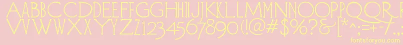 DIEHLD   Font – Yellow Fonts on Pink Background