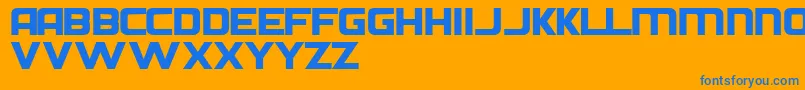 DIEHN    Font – Blue Fonts on Orange Background