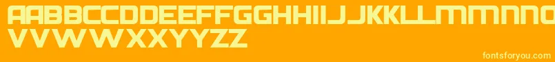 DIEHN    Font – Yellow Fonts on Orange Background