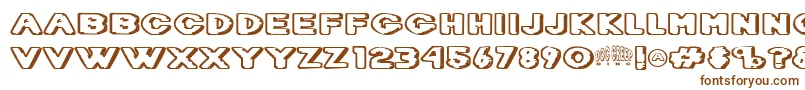 Dietdc   Font – Brown Fonts on White Background