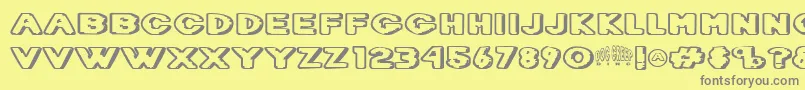 Dietdc   Font – Gray Fonts on Yellow Background
