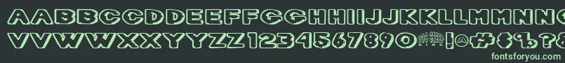 Dietdc   Font – Green Fonts on Black Background