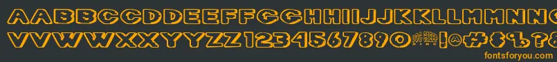 Dietdc   Font – Orange Fonts on Black Background