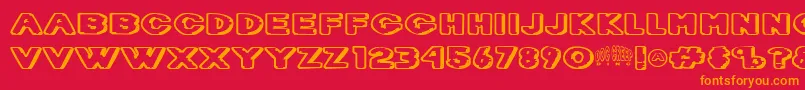 Dietdc   Font – Orange Fonts on Red Background