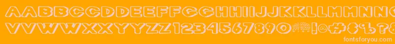 Dietdc   Font – Pink Fonts on Orange Background