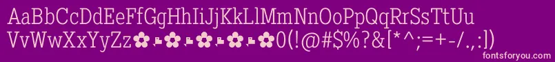 Diezma Light Font – Pink Fonts on Purple Background